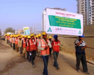 National Safety Week at Emaar MGF project site