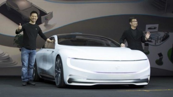 LeEco launches driverless electric concept car