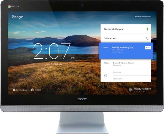 Acer along with Google unveils Chromebase for meetings