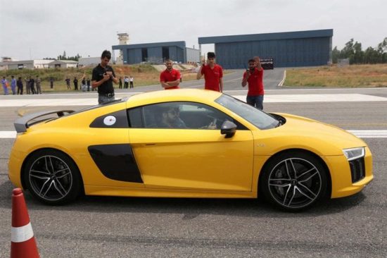 Virat Kohli launches Audi R8 V10 Plus