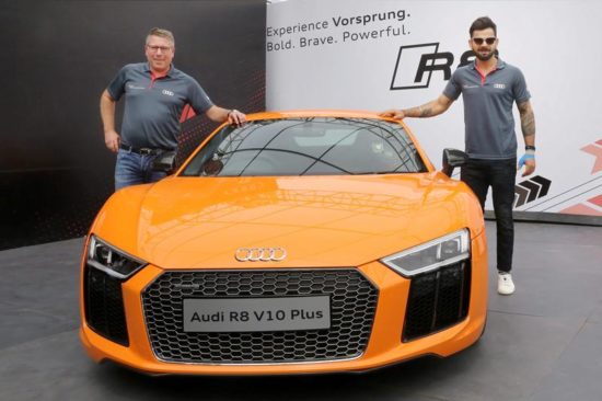 Virat Kohli launches Audi R8 V10 Plus