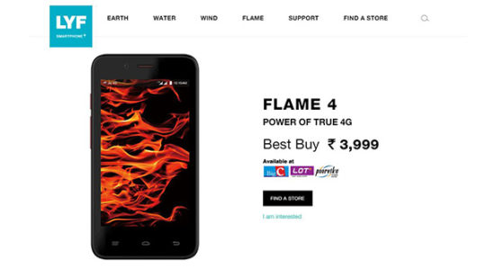 Reliance Lyf Flame 4 