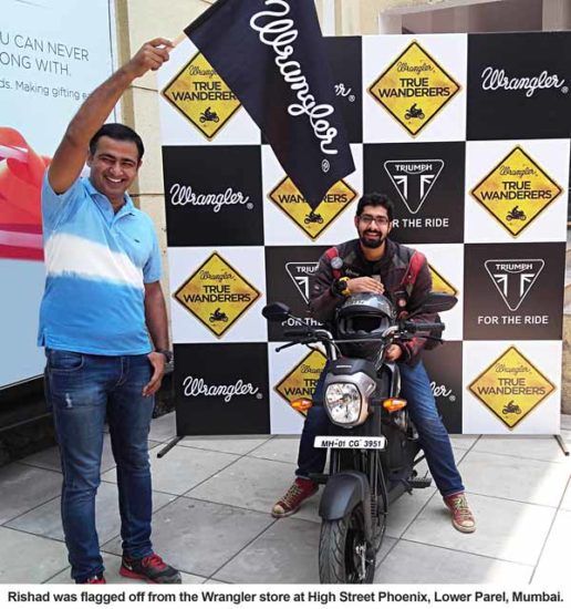 Rishad Mumbai True Wanderer 5.0 Flag off