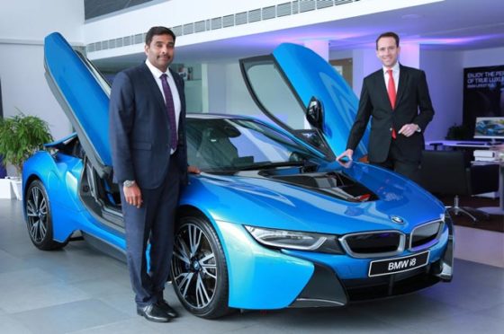 (R-L) Mr. Schloeder, (Act.) President, BMW Group India and Mr. Sabu, MD, EVM Autokraft