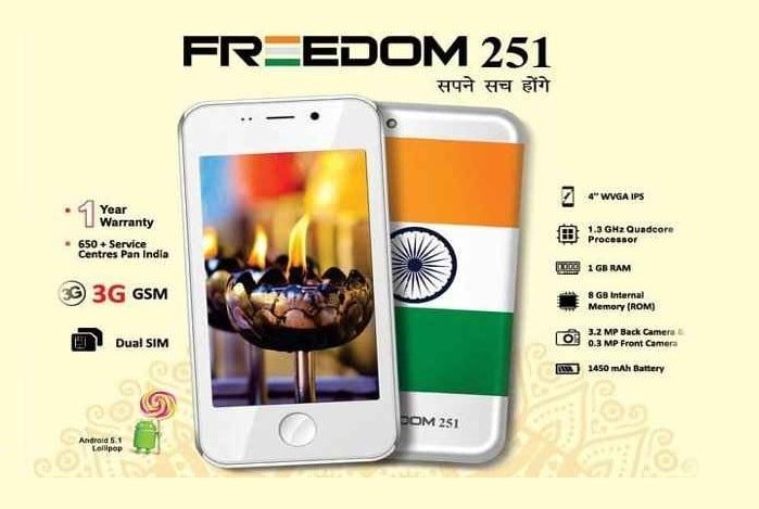 Ringing Bells Freedom 251 mobile row: Telecom ministry price-tags  smartphone between Rs 2,300 to Rs 2,400 - Technology Gallery News | The  Financial Express