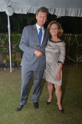 H.E. Mr. Thorir Ibsen (Ambassador of Iceland) & his wife Mrs. Dominique Ambroise Ibsen at their residence. http://www.iceland.is/iceland-abroad/in