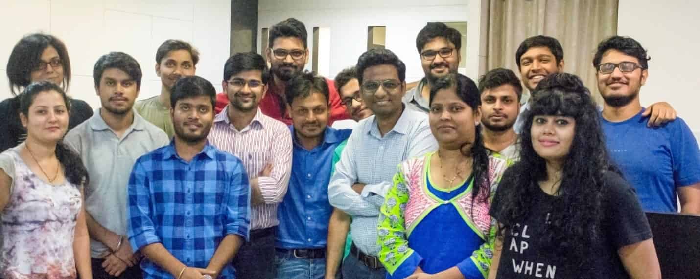 (Front row)- Meeta Kedare, Rupinder Singh, Rishabh Kesarwani, Mayank Kabra, Jhonny Jha, Akshay Agarwal, Swati Choudhari, Rachna Jain. (Back row) - Riya Gayasen, Mukesh Patel, Sagar Sen, Sachin Saraf, Govinda Pathak, Vinay Kumar, Abhijeet Ranjan, Saajan Rajak 