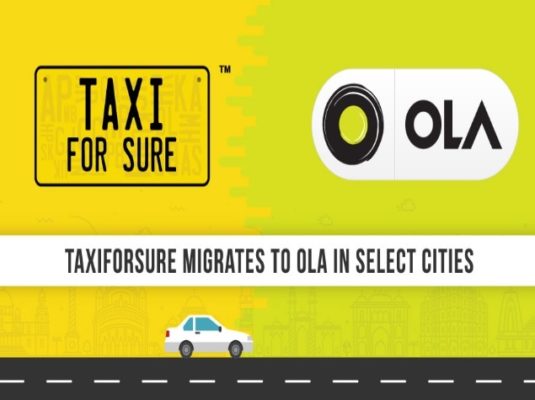 TaxiForSure 'integrated' with Ola's micro cab service