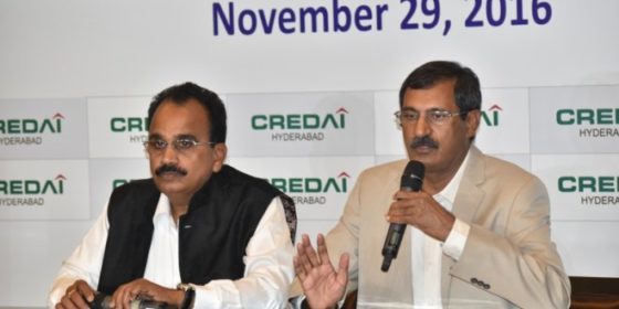 Demonetisation to strengthen Real Estate Sector: CREDAI Hyderabad