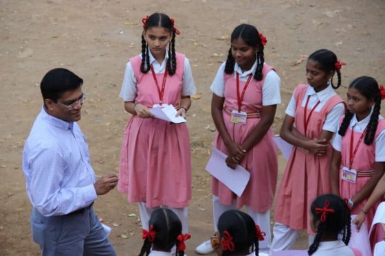 Sumit Mitra, Head HR, Godrej Industries and Associate Comapnies volunteering in Mumbai