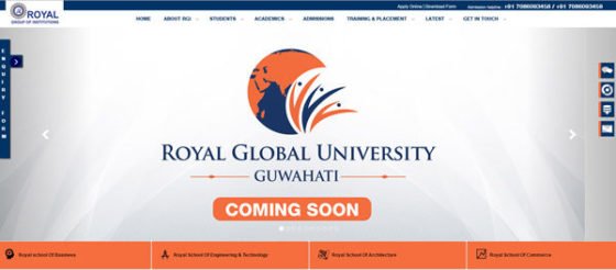 Royal Global University, Assam's new private University