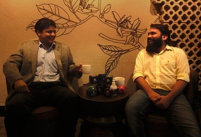 Vikas Lachhwani and Tarun Sharma, Founders of MCaffeine 