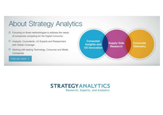 Strategy Analytics, Inc. provides the competitive edge with advisory services, consulting and actionable market intelligence for emerging technology, mobile and wireless, digital consumer and automotive electronics companies. With offices in North America, Europe and Asia, Strategy Analytics delivers insights for enterprise success. www.StrategyAnalytics.com