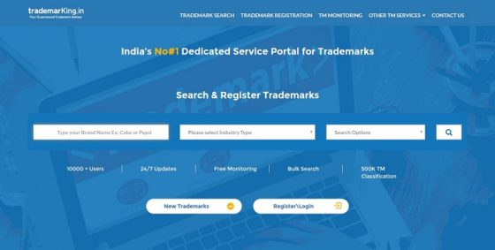 trademarKing.in, what started as an advisory trademark project in 2014 to help business entrepreneurs find details on trademark and infringement, is now evolved into a full-fledged trademark search engine delivering accurate data on all trademarks across India. trademarKing.in also provides trademark registration, monitoring and advisory service, the portal is regularly collecting registered and unregistered brands to enrich its ever-growing brand database.