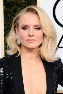 Kristen Bell in Platinum at the Golden Globe Awards