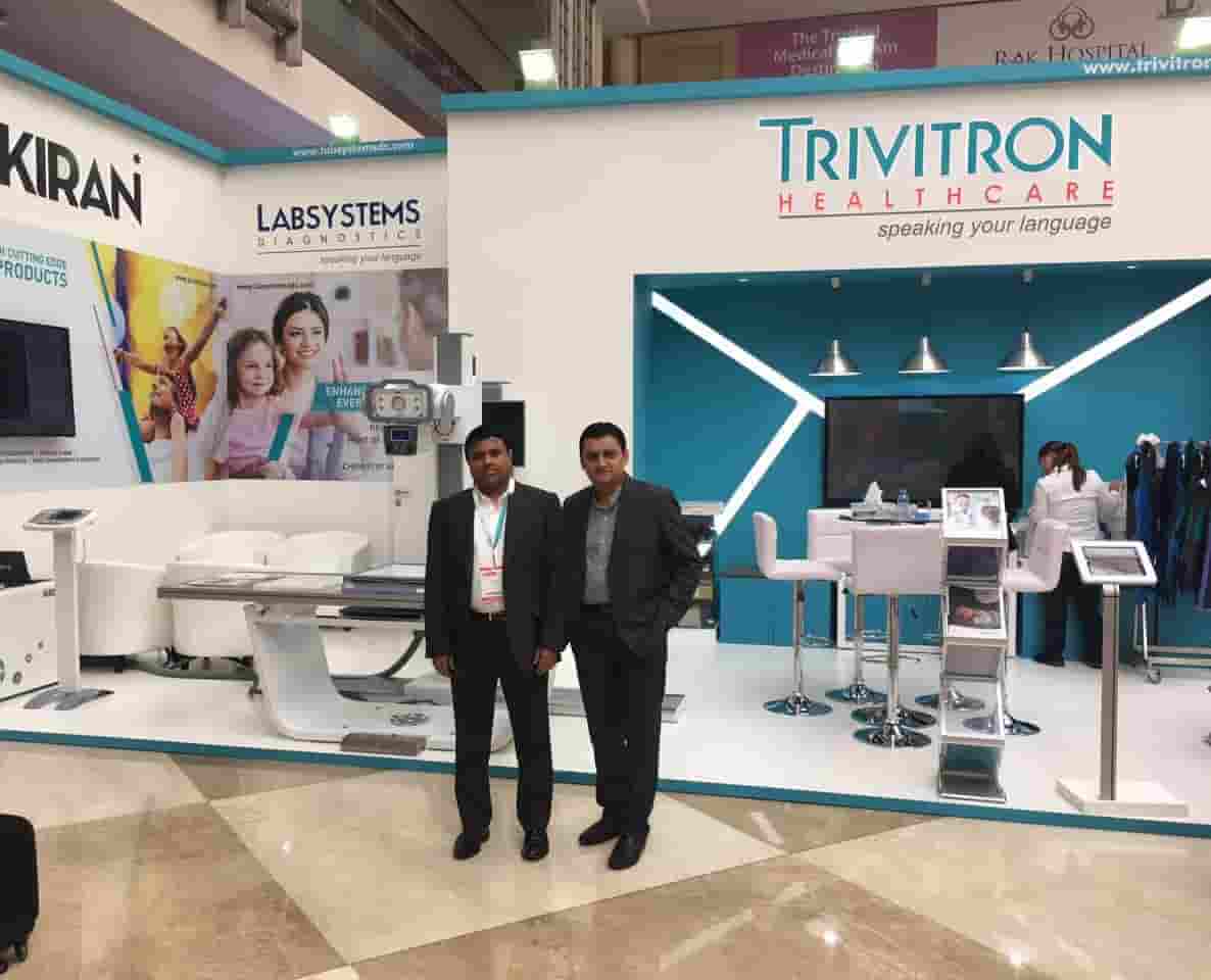 From left to right-Dr GSK Velu, Chairman & Managing Director, Trivitron Healthcare and Mr. Satyaki Banerjee, President, Kiran Medical Systems