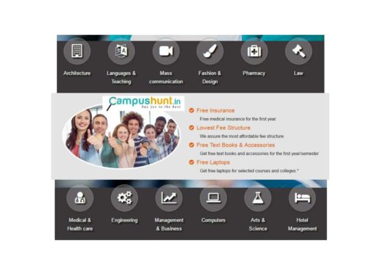 CampusHunt.in was launched by Scandium Technologies Pvt. Ltd. more than a year ago and it was the first fully-transparent and free higher education portal in India. Currently, hundreds of colleges throughout South India are using this portal, Android & iOS App for the students' enrolments. 1000s of students are visiting the portal on a daily-basis now. www.campushunt.in