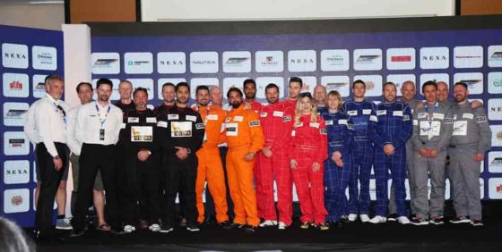 (From left to right: Kevin Burdock , John Donnelly, Alain Coppens and Fredrick Bastin from Team 6, Jason Jackson, Neil Jackson, Gaurav Gill & George Ivey representing Ultra Sharks, Anthony Louis Iannotta, Frank Silva & Giovanni Carpitella representing HVR Racing, C S Santosh, Martin Robinson, Sam and Daisy Coleman representing Booster Jets, Stuart and Sara Cureton, Craig Wilson & William Enriquez representing Lloyd Dolphins and Lee Norvall , Glynn Norvall, Christian Parsons Young & James Norvill representing the MoneyOnMobile Marlins)