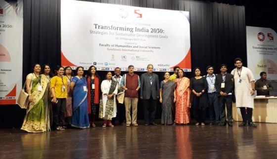Speakers and Organizers at the International Conference on “TRANSFORMING INDIA 2030” by Symbiosis International University.