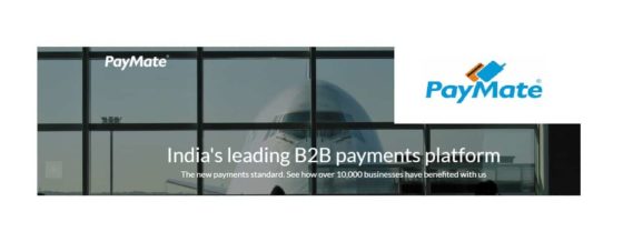 As a leading provider of electronic Business-to-Business (B2B) payment solutions, PayMate is helping large Enterprises and SMEs transition from traditionally slow and costly forms of payments like cash and checks to real-time and efficient digital payments. PayMate provides business customers the ability to automate and seamlessly manage vendor payments (AP), customer payments (AR), invoicing, and cash flow. In addition, businesses can easily apply for working capital financing at competitive rates.  http://www.paymate.in