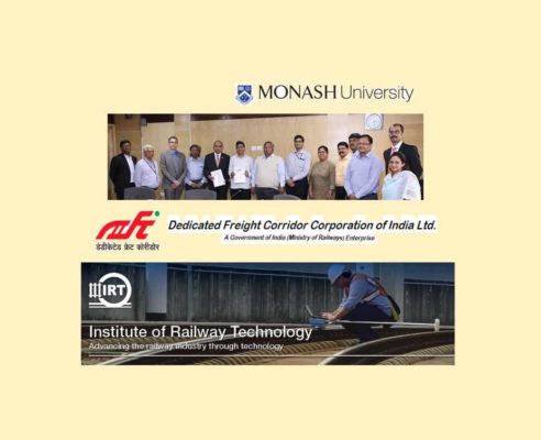 Representatives of DFCCIL and Monash University's Institute of Railway Technology