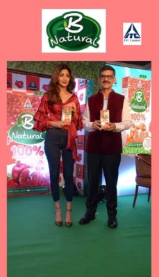 Shilpa Shetty & Hemant Malik, Divisional Cheif Executive, ITC Foods