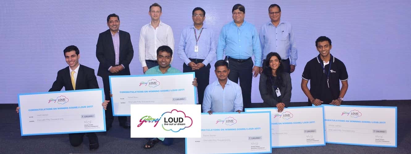Godrej LOUD 2017 - Winners with the Judges