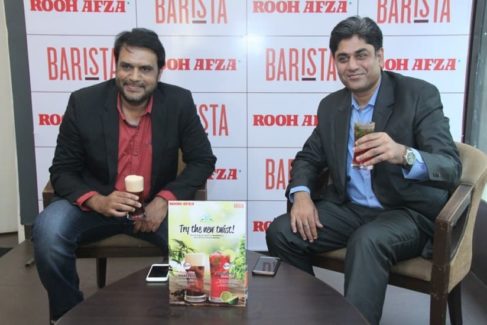 (L-R) Mansoor Ali, CSMO, Hamdard India and Puneet Gulati, CEO, Barista 