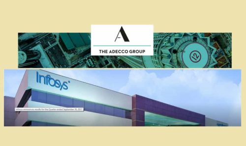 The Adecco Group is the world’s leading provider of workforce solutions, transforming the world of work through talent and technology.  | Infosys is a global leader in technology services and consulting. We enable clients in 45 countries to create and execute strategies for their digital transformation.