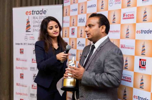 Ajay Nahar, Partner - Nahar Group, Chairman & MD - Nahar Projects at the 3rd Estrade Conclave and Awards 2017 in Singapore