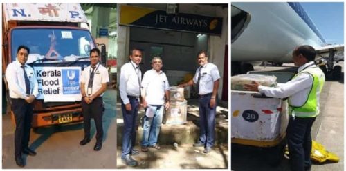 Jet Airways supports relief and rehabilitation efforts in Kerala. The airline has waived off air freight charges on all domestic cargo shipments of relief material to Kerala