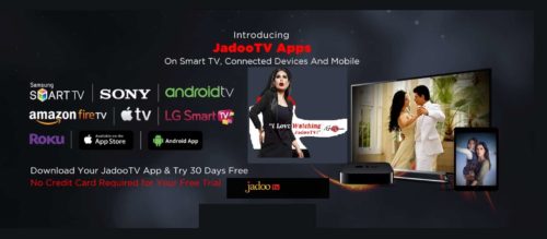 JadooTV is a consumer technology and entertainment services company based in Silicon Valley, committed to delivering Live and On-Demand content to viewers via its proprietary Internet based set-top box (STB) and Smart TV, Connected Devices and Mobile Apps. 