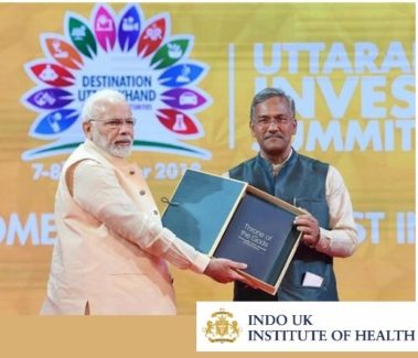 Prime Minister Shri Narendra Modi and Chief Minister of Uttarakhand Shri Trivendra Singh Rawat at Destination Uttarakhand: Investors' Summit 2018