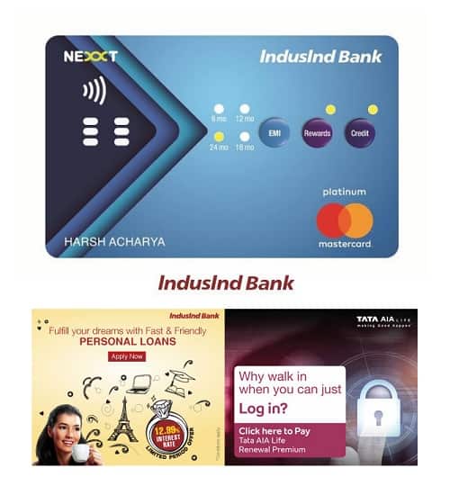 Indusind Bank Nexxt Credit Card India S First Interactive Credit Card With Buttons Estrade India Business News Financial News Indian Stock Market Sensex Nifty Ipos