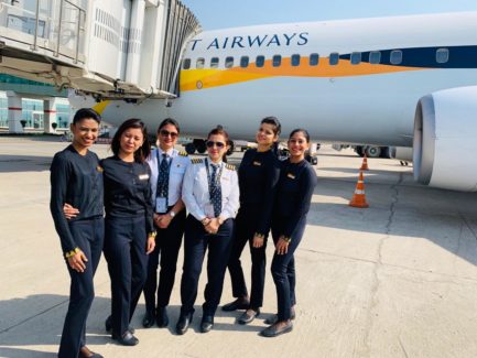 Jet Airways all Women Crew