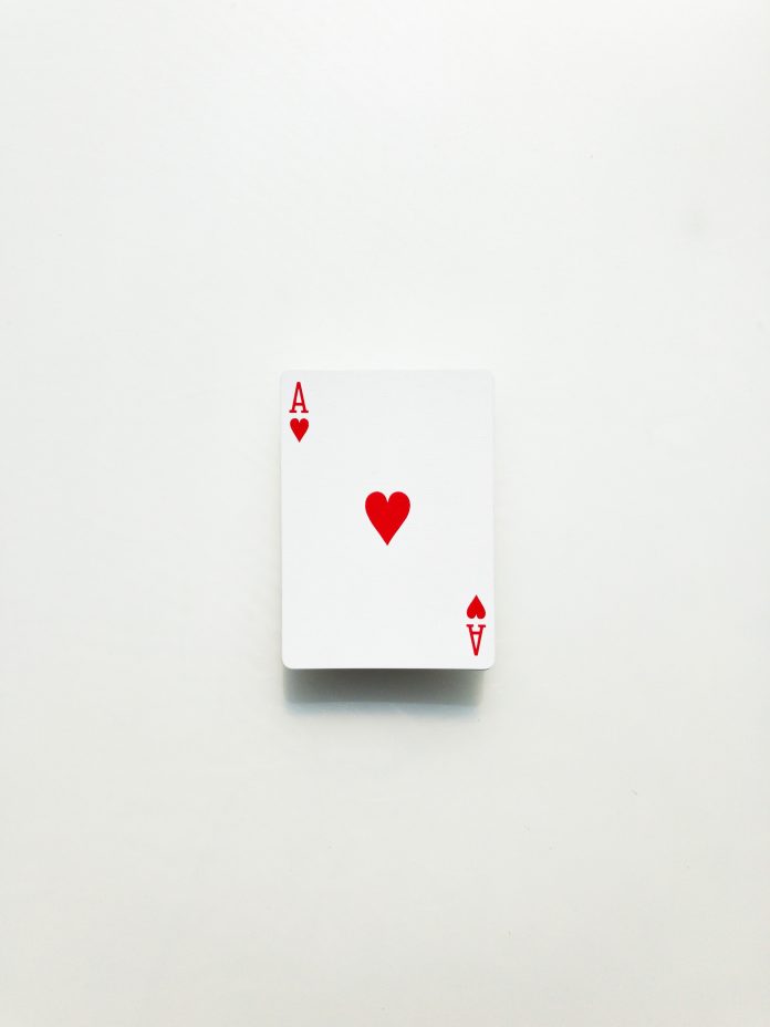 Picture of an ace in playing cards